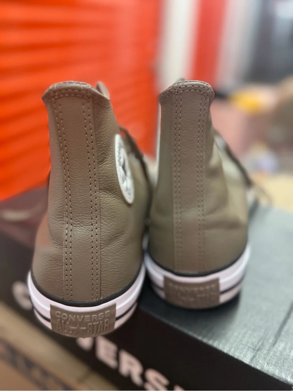 Converse High Top Sneakers in Olive